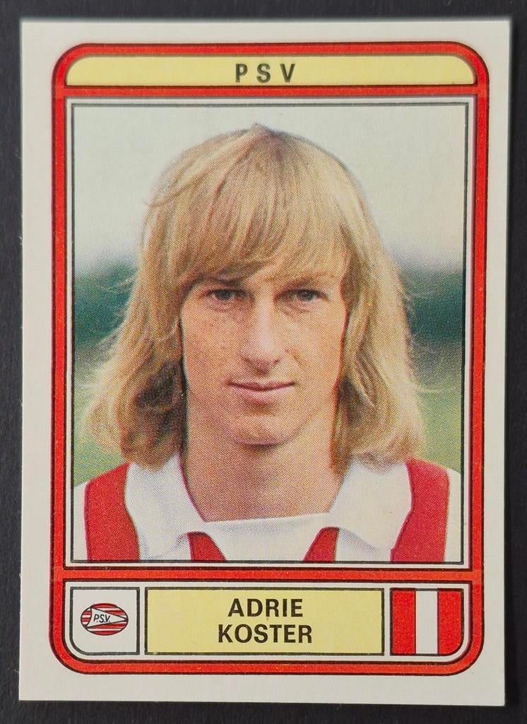 Panini sticker Adrie Koster - PSV, 1979/1980, Ophalen of Verzenden, Zo goed als nieuw, Sticker
