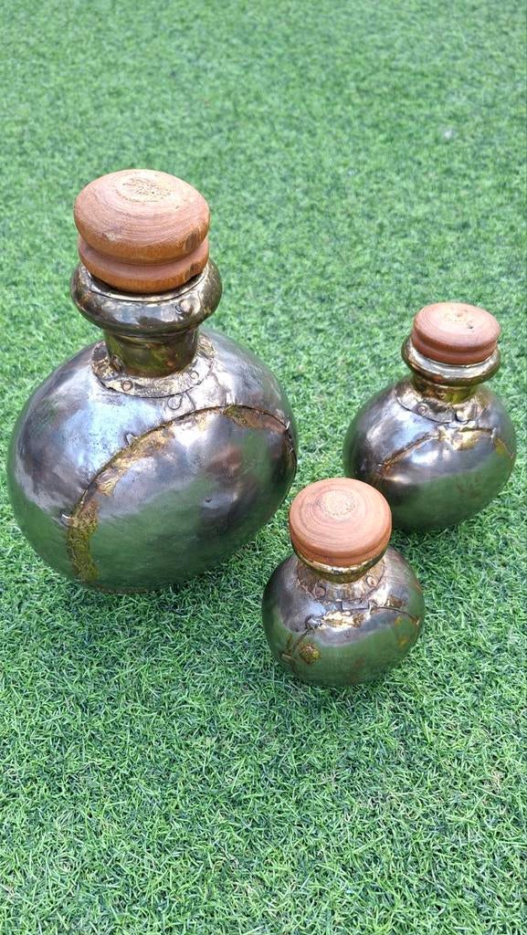 3 Indiase Badlan flessen, Ophalen of Verzenden