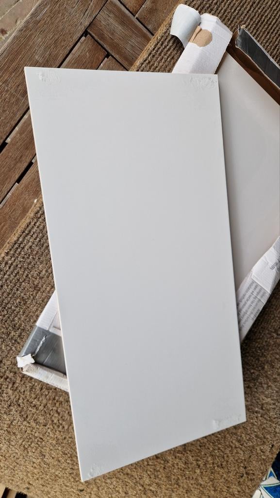 Wandtegel glossy wit 30x60 cm (7 stuks), Ophalen, 40 tot 60 cm, Zo goed als nieuw, Minder dan 5 m²