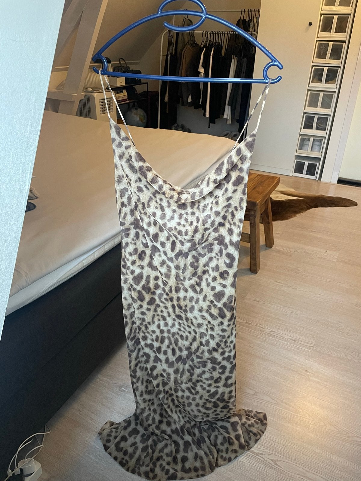 ZARA Luipaardprint Jurk - Maat L, Bruin, Maat 42/44 (L), Ophalen of Verzenden, Zo goed als nieuw
