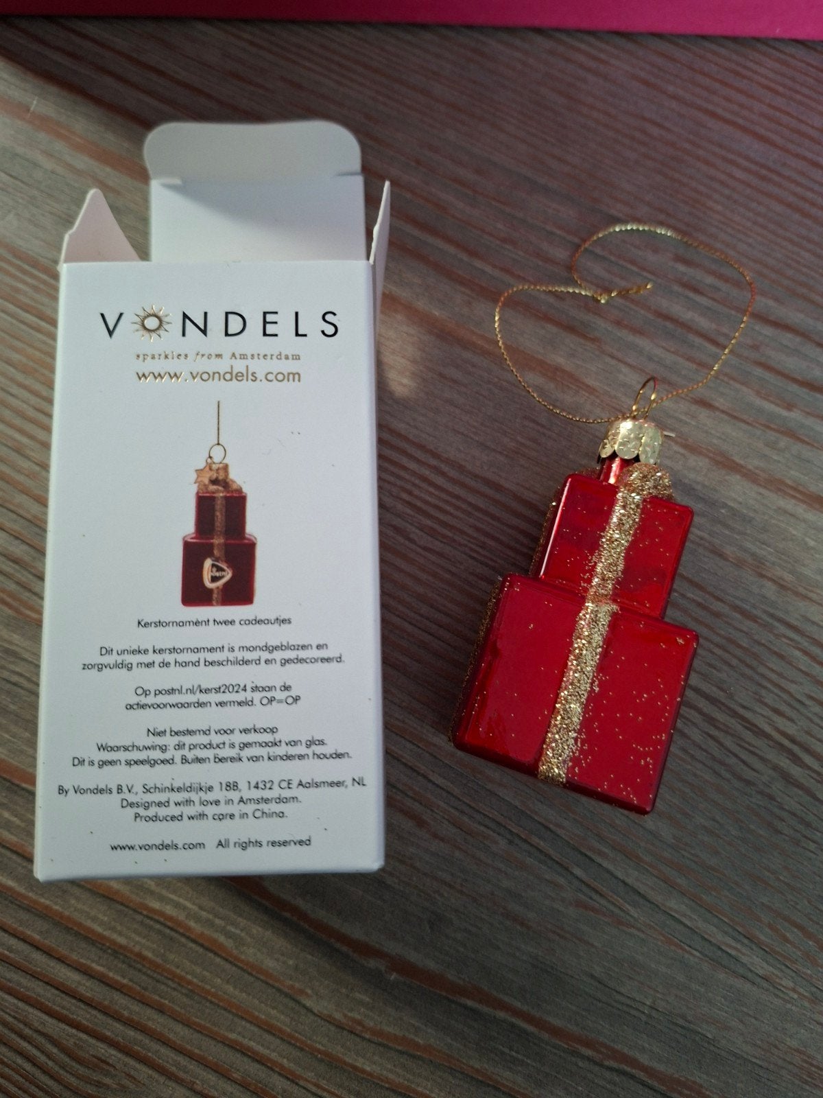 Kersthanger, kerstbal, Vondels Postnl, Diversen, Ophalen of Verzenden