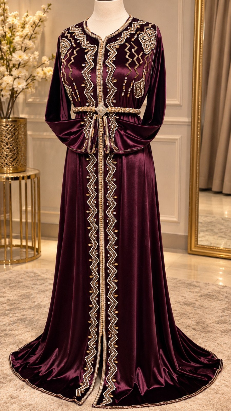 Marokkaanse kaftan/ takchita, Ophalen of Verzenden, Zo goed als nieuw, Maat 38/40 (M), Overige typen