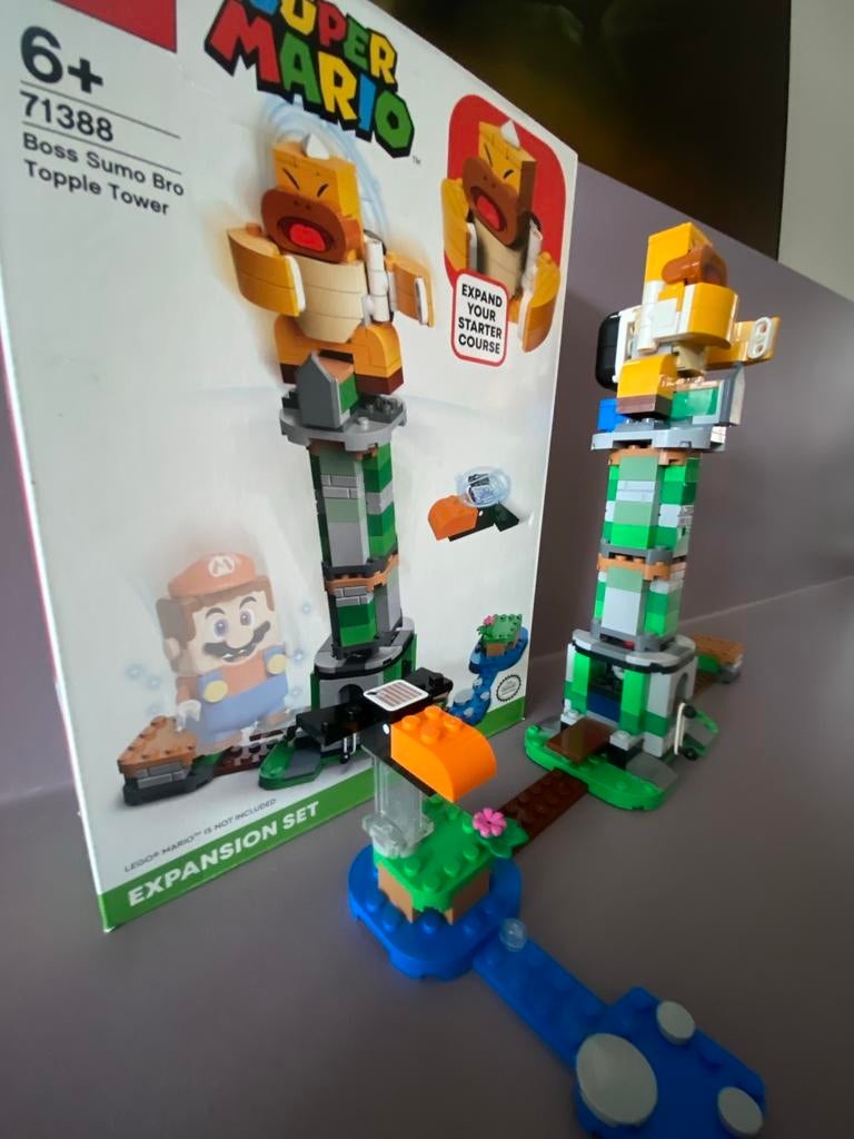 Lego Super Mario Boss Sumo Bro Topple Tower 71388, Ophalen of Verzenden, Zo goed als nieuw, Complete set, Lego