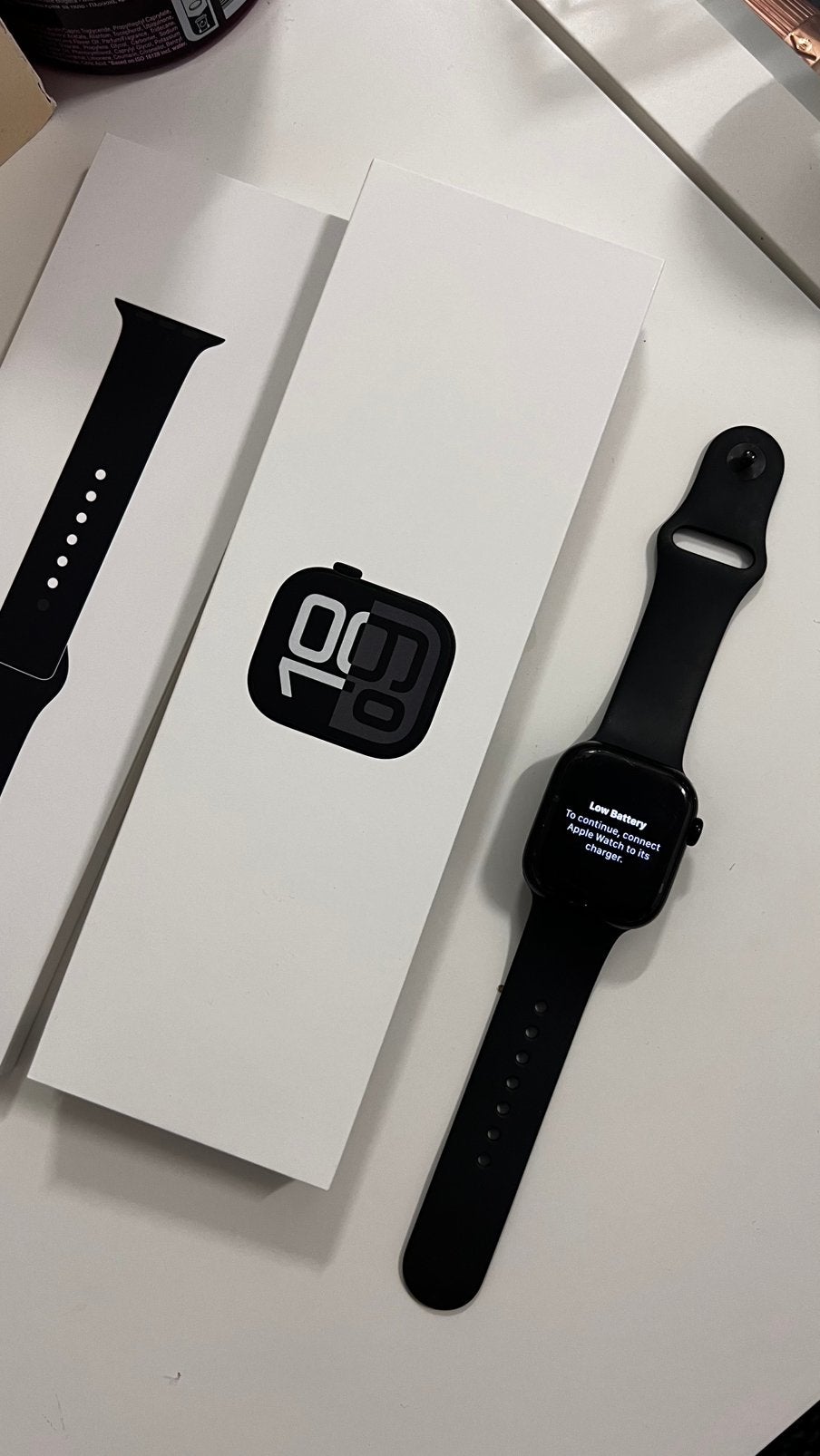 Apple Watch Series 10 42mm Jet Black GPS Zo goed, Sieraden, Tassen en Uiterlijk, Smartwatches, Zwart, IOS, Ophalen of Verzenden