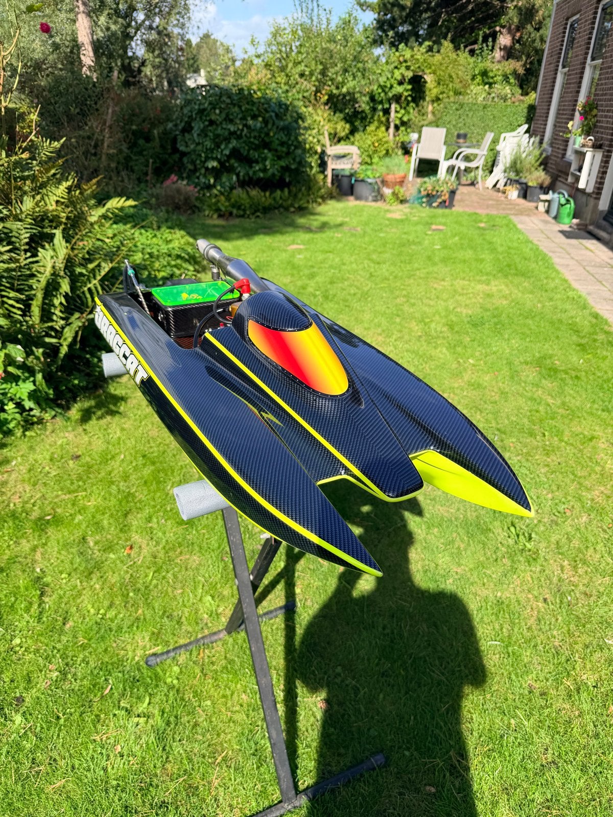 RC Boot Dragcat 29.5cc - High Performance Raceboot, Ophalen of Verzenden, Gebruikt