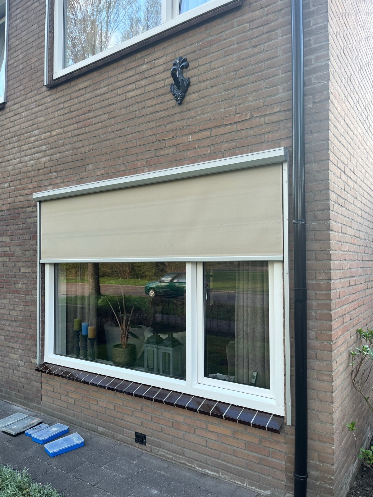 Sunpoint Screen Zonwering - elektrisch - gebruikt 284 x 185, Ophalen, Gebruikt, Elektrisch, 150 tot 300 cm