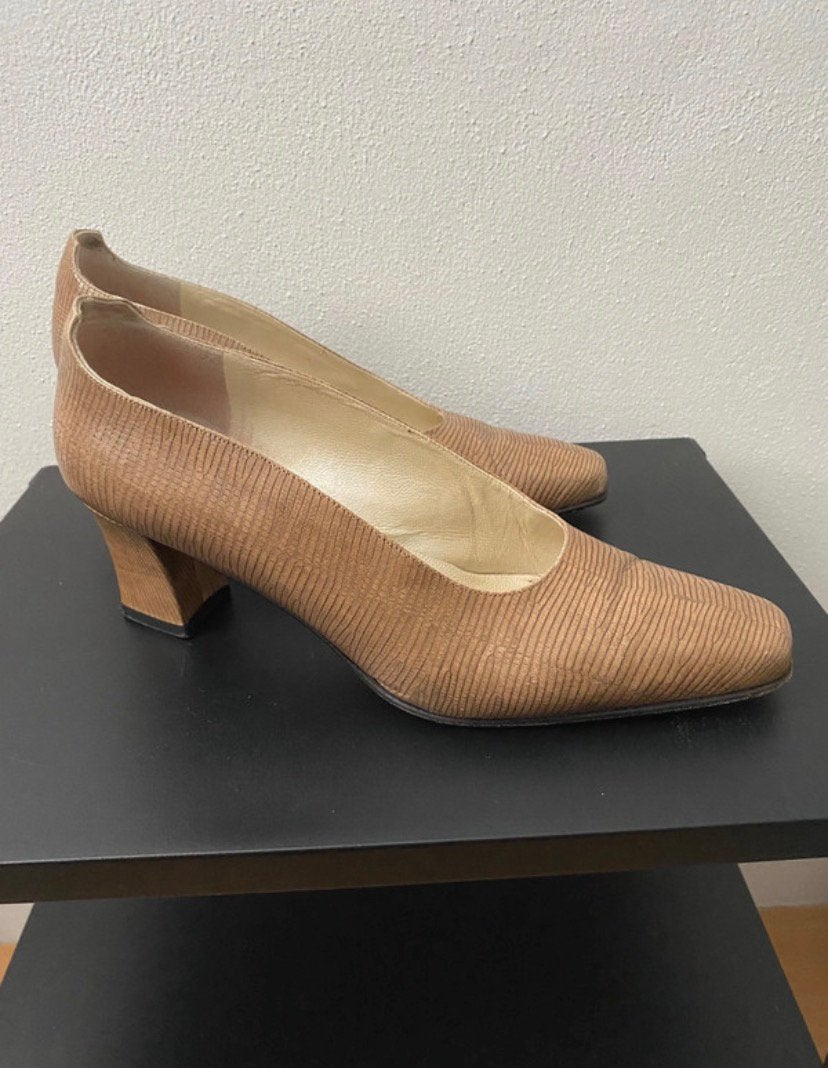 Roberto d’Angelo leren pumps – maat 40, Pumps, Beige, Ophalen of Verzenden, Zo goed als nieuw