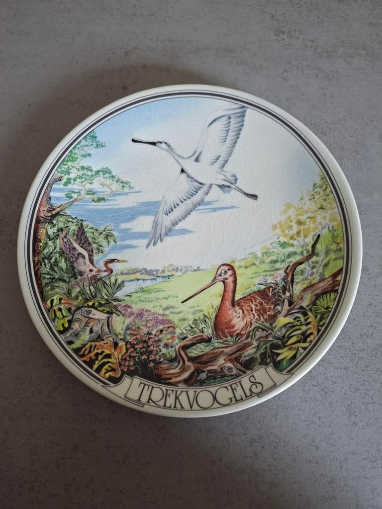 Wandbord 'Trekvogels' WNF Regina Gouda 1982 - Limited Editie, Ophalen of Verzenden