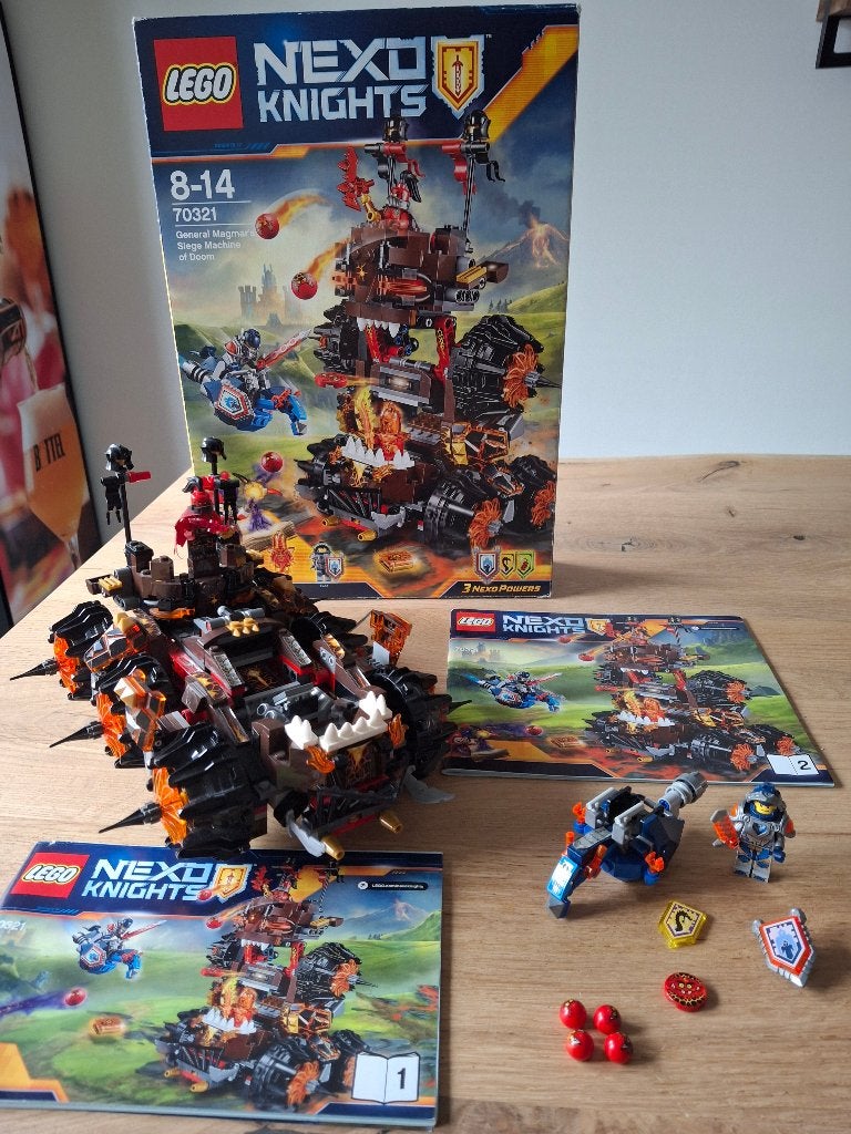 Lego Nexo Knights 70321 Generaal Magmar's belegeringsmachine, Compleet, Overige thema's, Lego, Ophalen of Verzenden