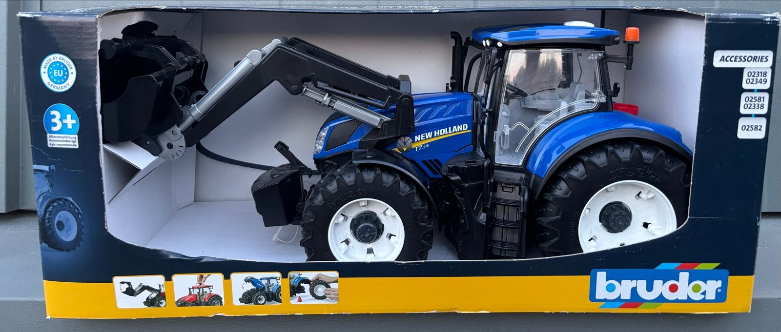 Bruder New Holland T7.315 Tractor met voorlader, Ophalen of Verzenden, Nieuw, Tractor of Landbouw