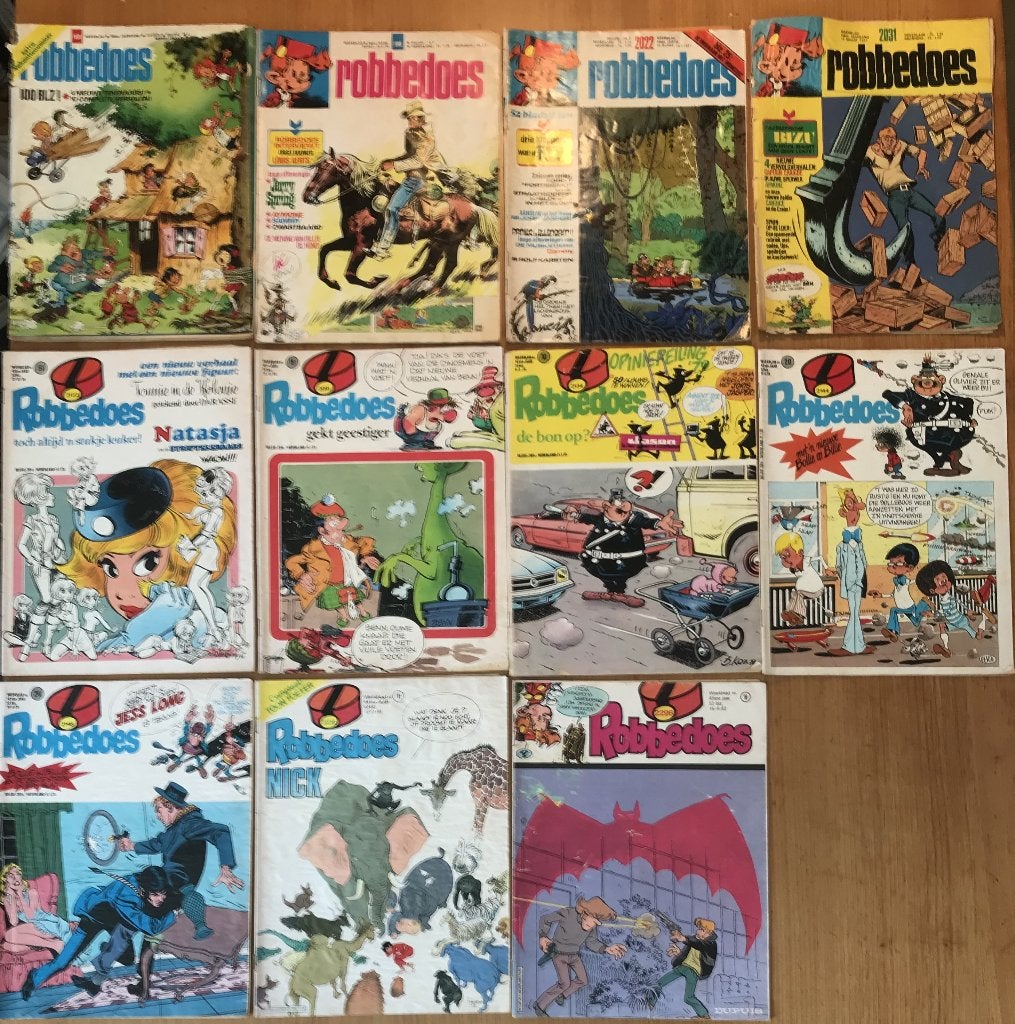 Robbedoes weekblad, Gelezen, Europa, Ophalen of Verzenden, Meerdere comics