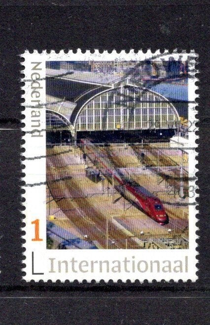 gestempelde zegel. Persoonlijke: Trein, internationaal, Ophalen of Verzenden, Na 1940, Gestempeld