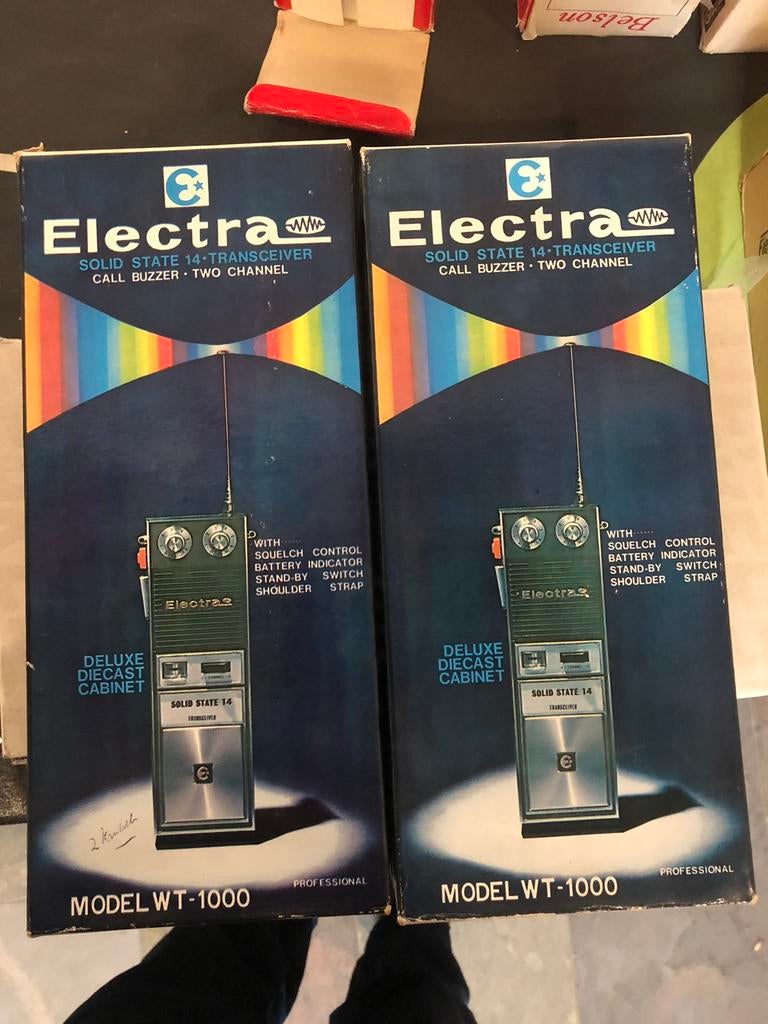 Vintage Electra collectors item s walkietalkies, Ophalen of Verzenden