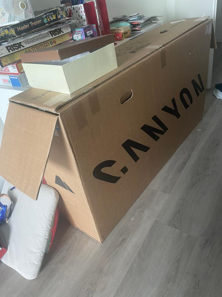 Fiets transport doos - canyon, Ophalen, Zo goed als nieuw