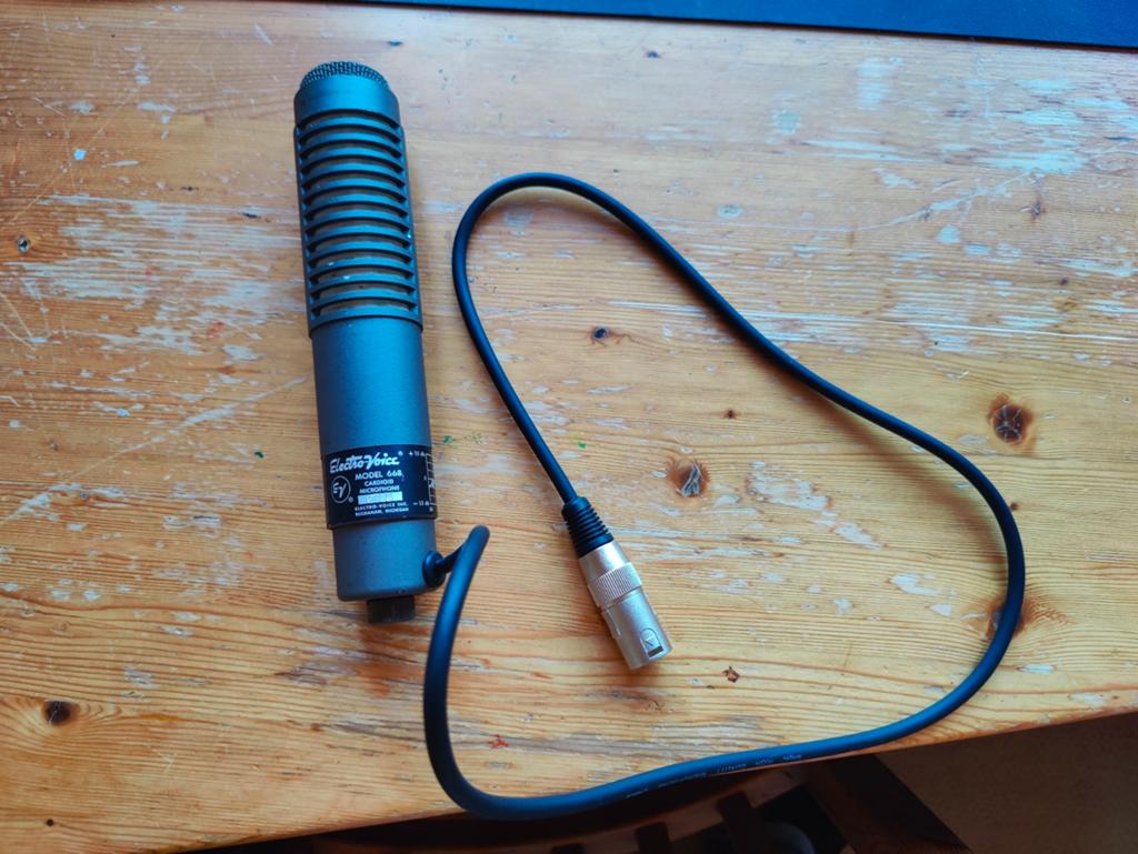 Electrovoice re 668 microfoon, Ophalen of Verzenden, Zo goed als nieuw, Studiomicrofoon