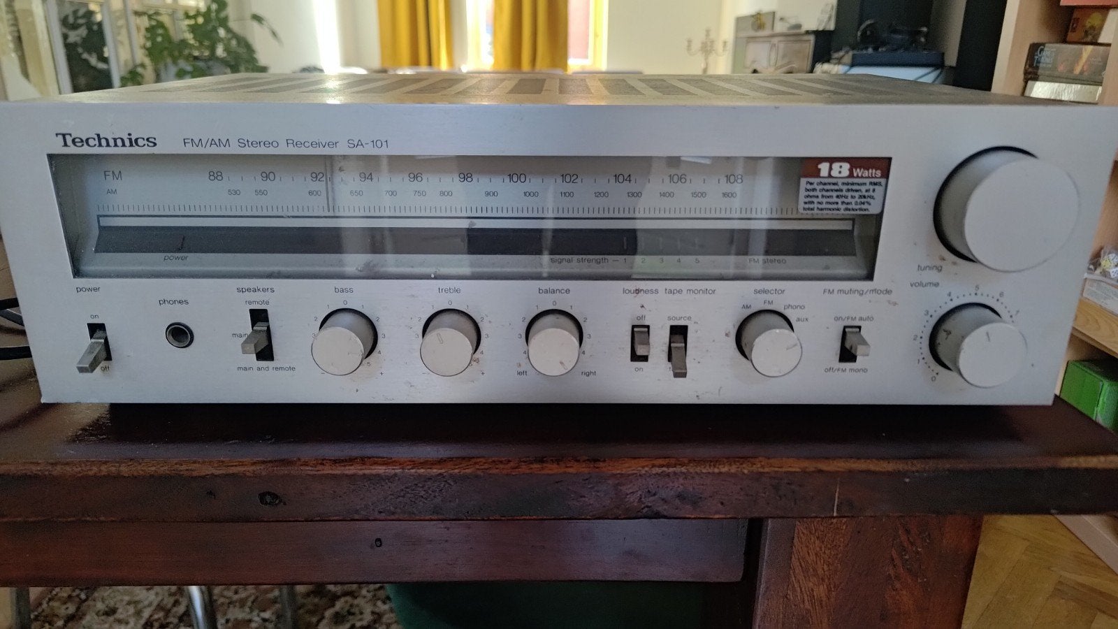 Technics SA-101 FM/AM Stereo Receiver - Vintage Audio, Ophalen of Verzenden