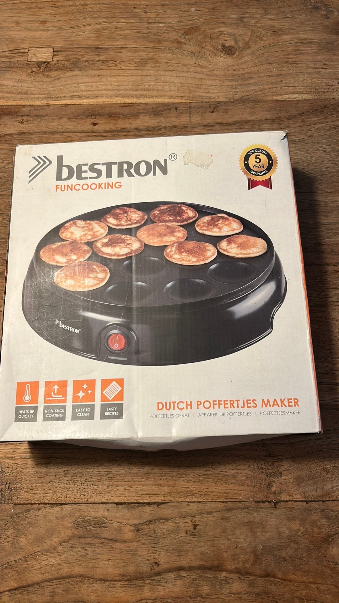 Bestron Fun Cooking Poffertjes Maker - Nieuw in doos, Ophalen of Verzenden, Nieuw