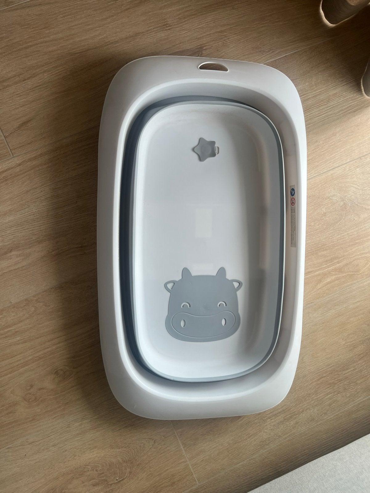 Puck opvouwbaar babybadje met antislip en badzitje, Kinderen en Baby's, Ophalen of Verzenden, Gebruikt, Badje, Overige merken