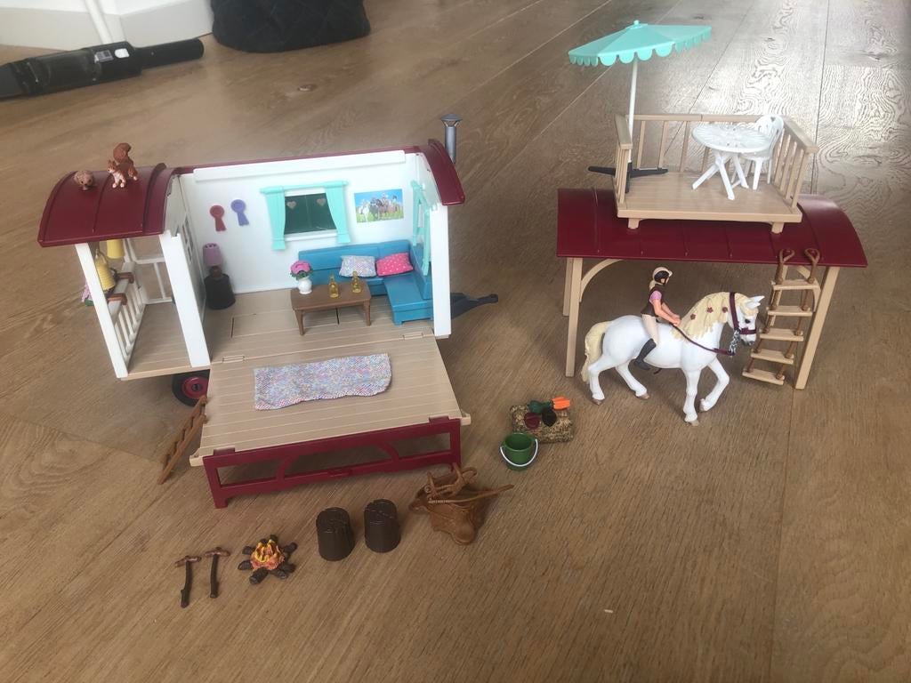 Schleich Woonwagen 42415, Ophalen of Verzenden, Zo goed als nieuw, Meisje