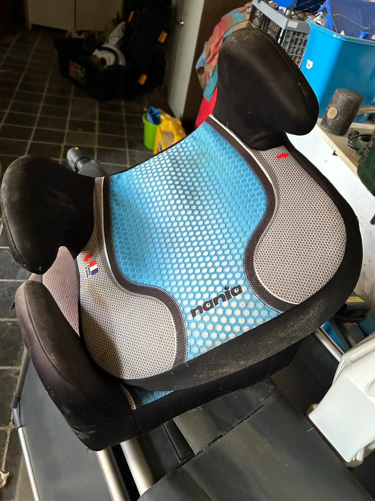 Nania Zitverhoger Auto - 2 Stuks, Ophalen, Gebruikt, 15 t/m 36 kg, Autogordel