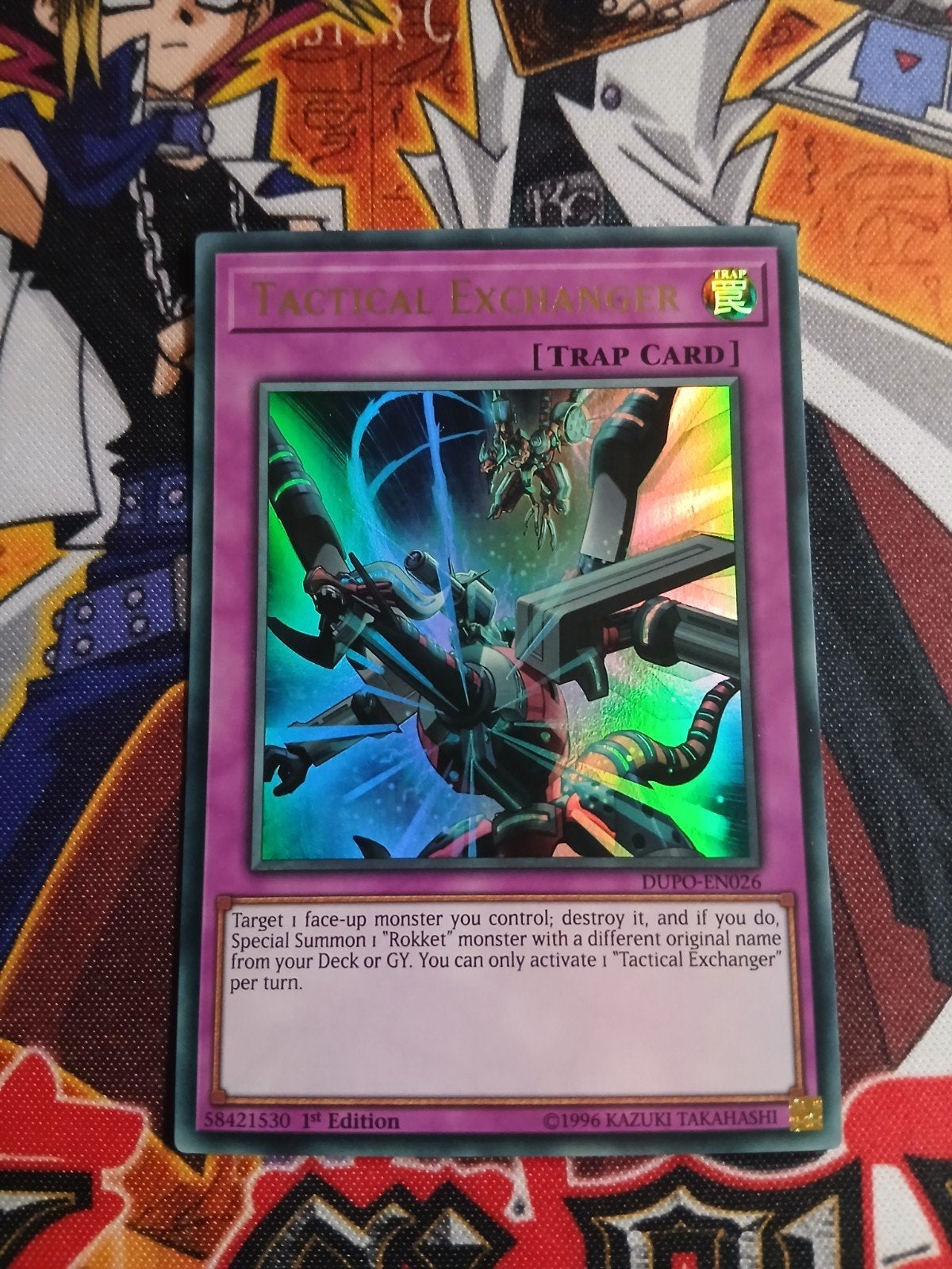 Tactical Exchanger - Ultra Rare DUPO - Yu-Gi-Oh, Ophalen of Verzenden, Zo goed als nieuw, Foil