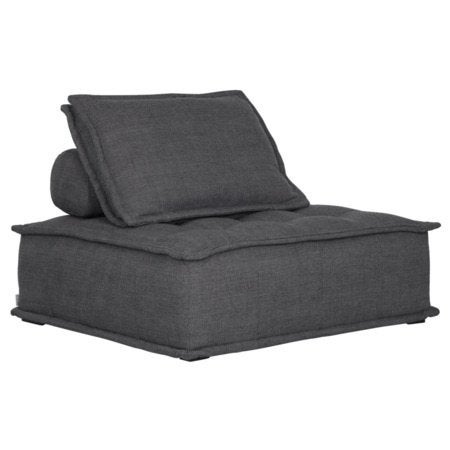 Elementenbank Chill Out in charcoal, Ophalen, Eenpersoons, 100 tot 125 cm, Zo goed als nieuw