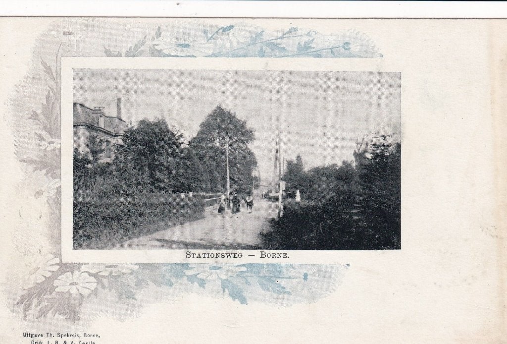 Borne, Station., Verzenden, Voor 1920, Ongelopen, Overijssel