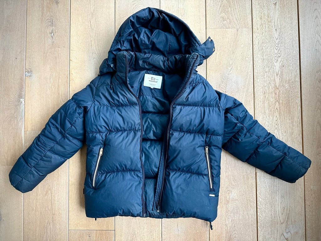 Woolrich donsjas kind maat 12, Gebruikt, Meisje, Ophalen of Verzenden, Woolrich