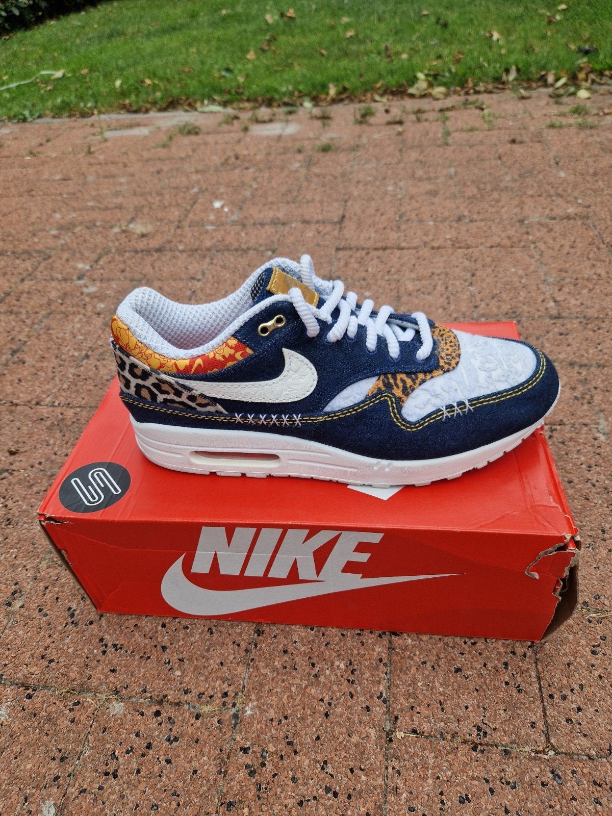 Nike Air Max 1 'Denim Leopard' - Maat 46, Kleding | Heren, Schoenen, Ophalen, Blauw, Nike, Sneakers of Gympen