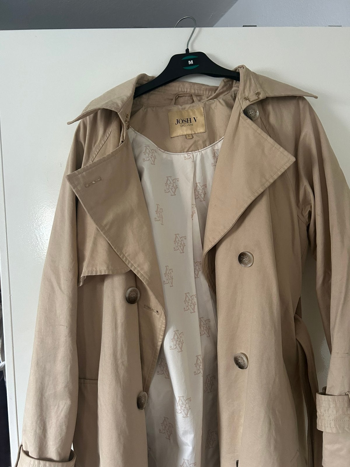 leuke trenchcoat jasp, Verzenden, Gedragen, Beige