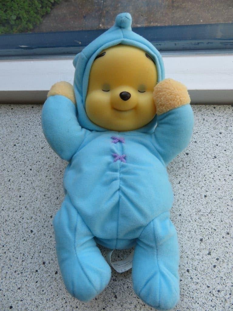 Winnie de Pooh Poeh van Mattel 2003 Fisher Price, Gebruikt, Beer, Blauw, Ophalen of Verzenden