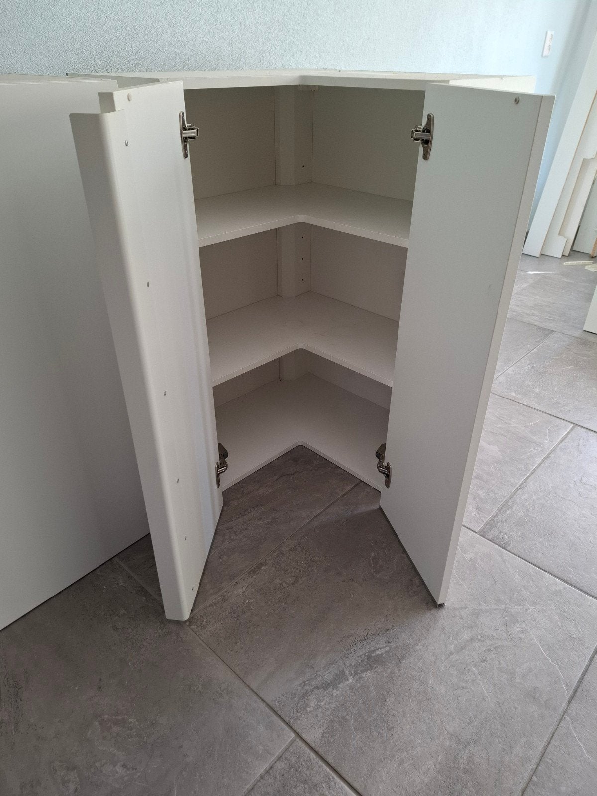 keuken kastje met hoekkastje om te hangen, Ophalen, Gebruikt