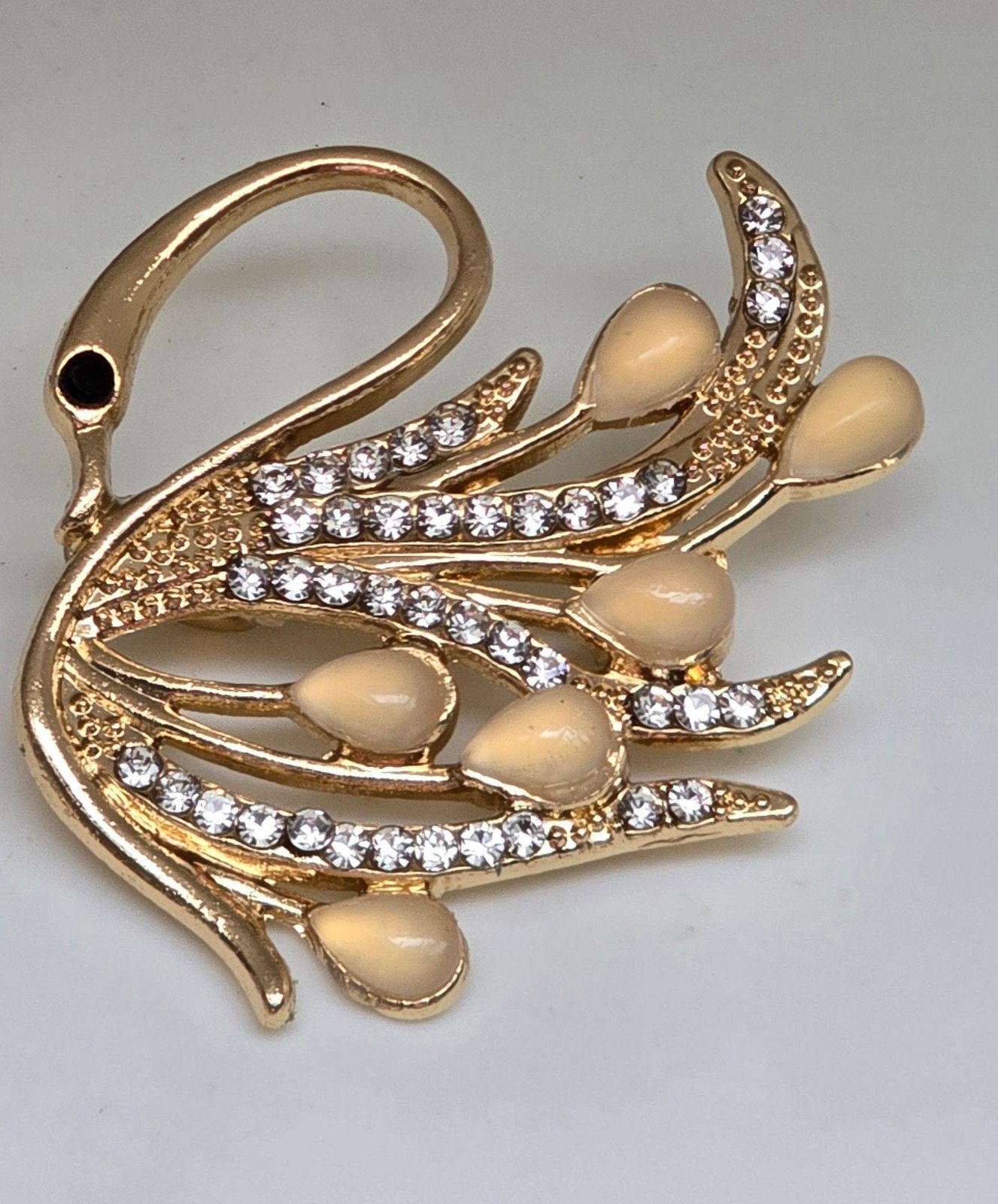 Nieuwe Zwaan Broche, Sieraden, Tassen en Uiterlijk, Ophalen of Verzenden, Nieuw, Goud, Overige materialen