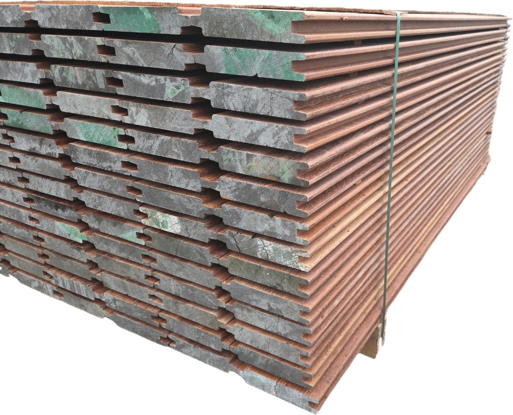 Hardhouten planken – Damwand/ Paardenboxprofiel, Tuin en Terras, Ophalen, Planken, Nieuw, Hardhout