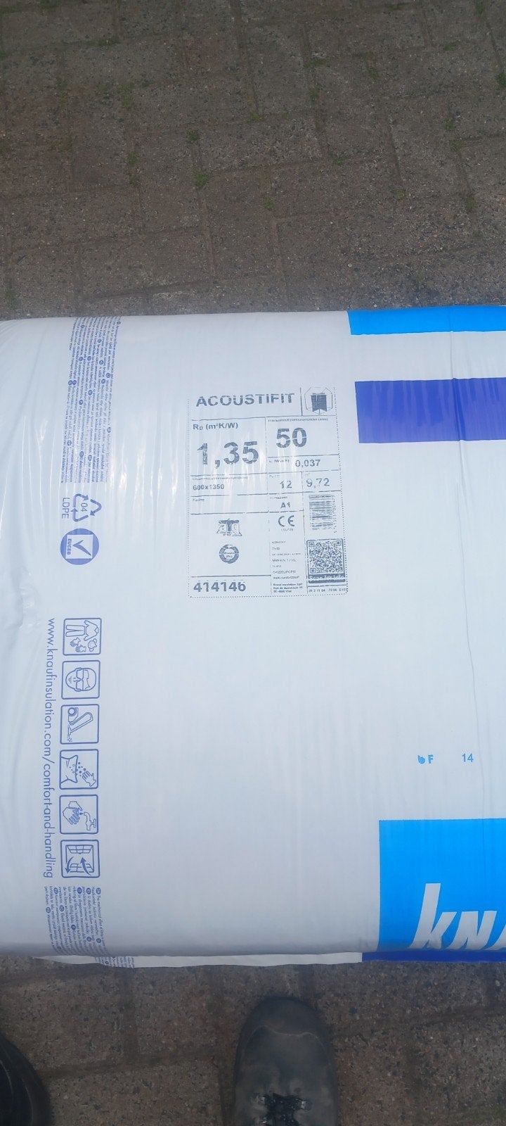 Knauf acoustfit 50mm, Ophalen, Nieuw, Afzuiger