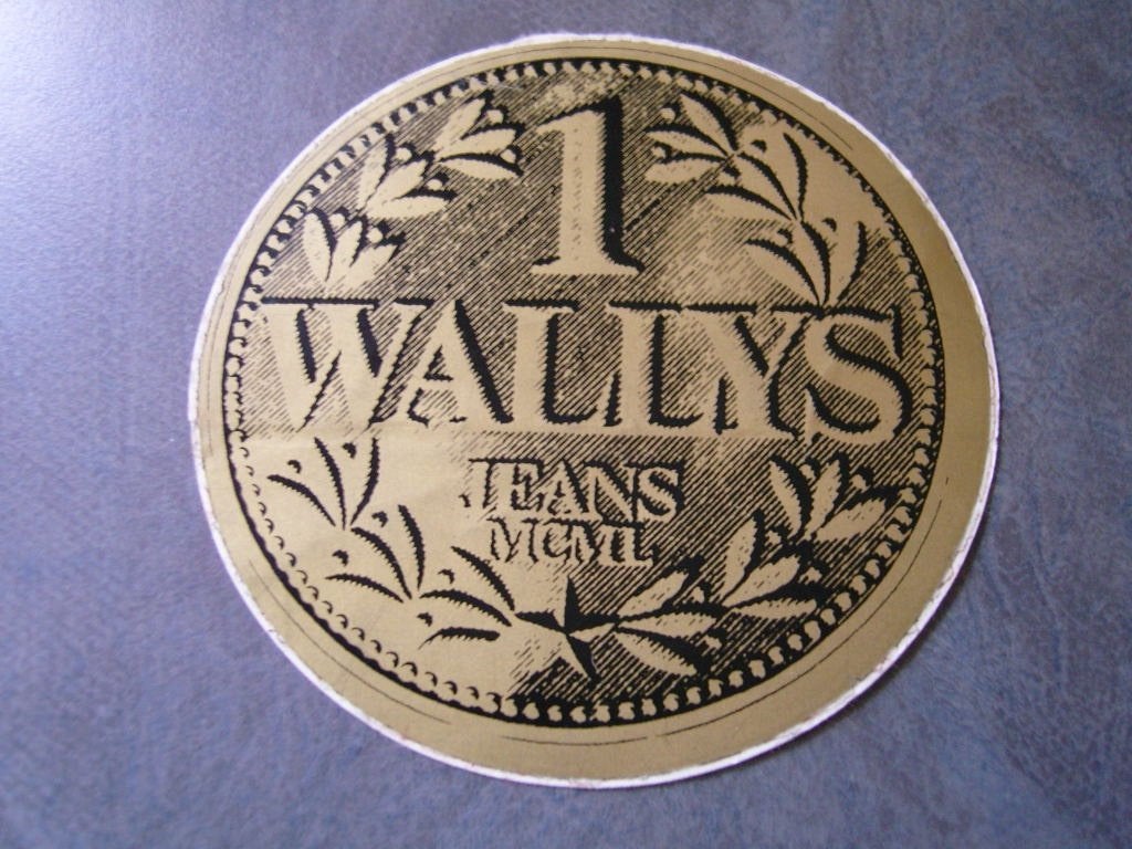sticker 1 WALLYS  jeans MCML, Ophalen, Zo goed als nieuw