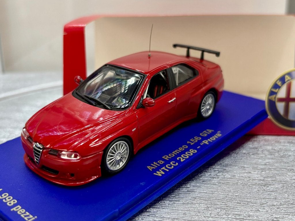 1:43 Alfa Romeo 156 GTA prova wtcc 2006, Ophalen of Verzenden, Zo goed als nieuw, Auto, Overige merken