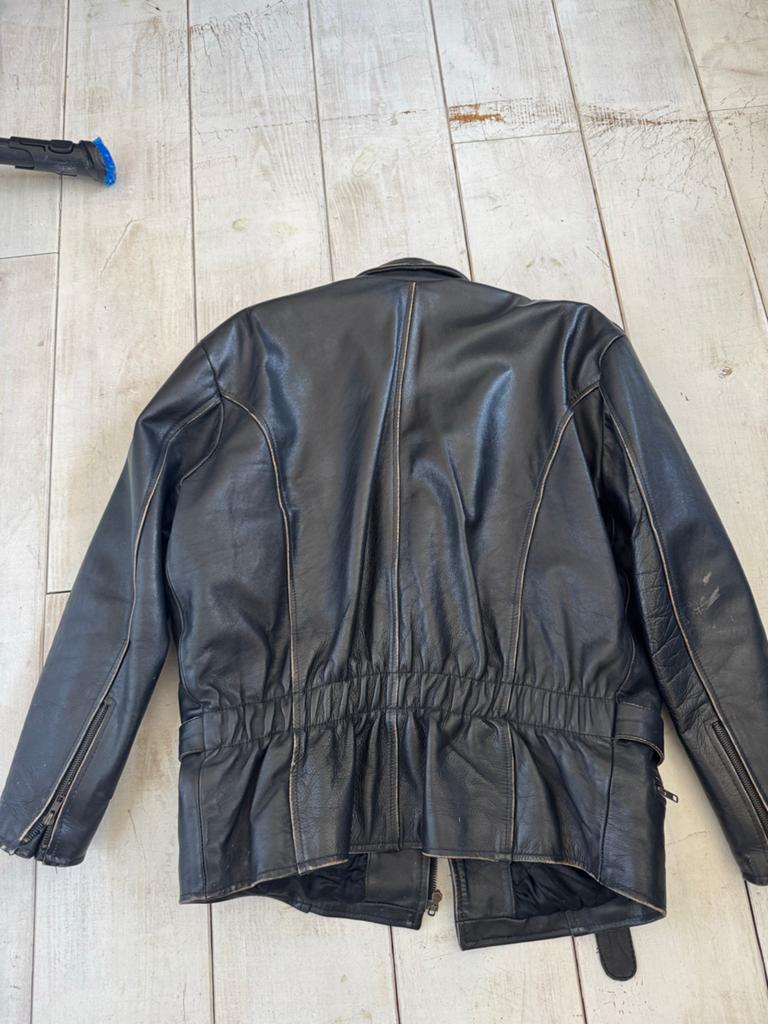 Vintage Leren Motorjas - Harley Davidson Stijl, Motoren, Kleding | Motorkleding, Ophalen of Verzenden, Tweedehands, Heren, Jas | leer