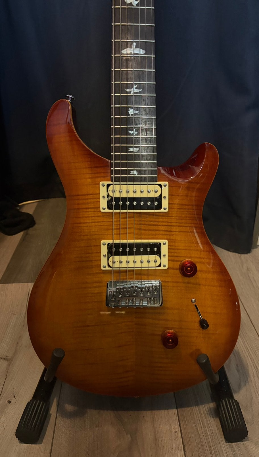 PRS se custom 24 7-string vintage sunburst, Ophalen, Zo goed als nieuw, Solid body, Paul Reed Smith