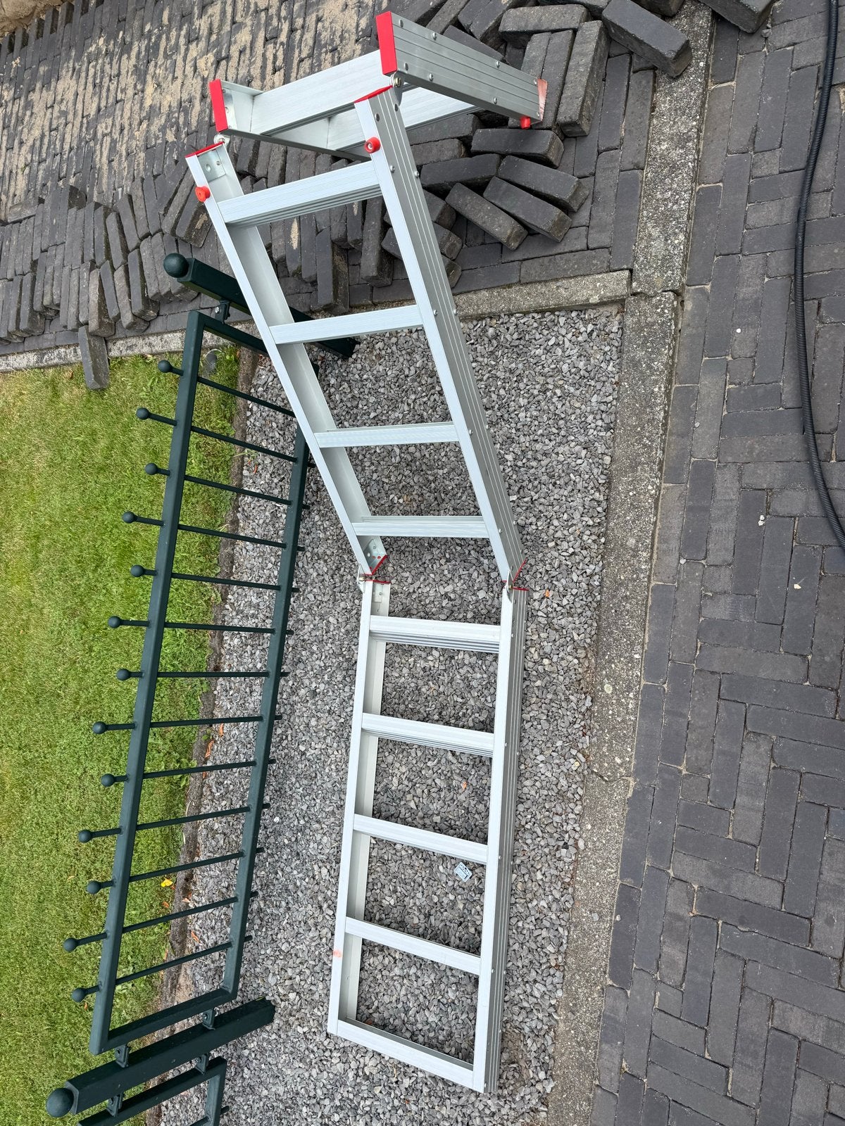 Vlizotrap te koop - Aluminium, opvouwbaar, Ophalen, Gebruikt, Trap, Opvouwbaar of Inschuifbaar