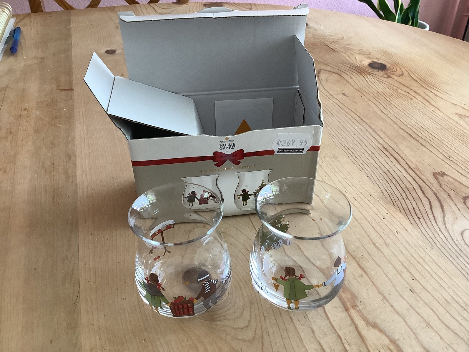Holmegaard , set glazen , nieuw in de doos ., Ophalen of Verzenden, Zo goed als nieuw