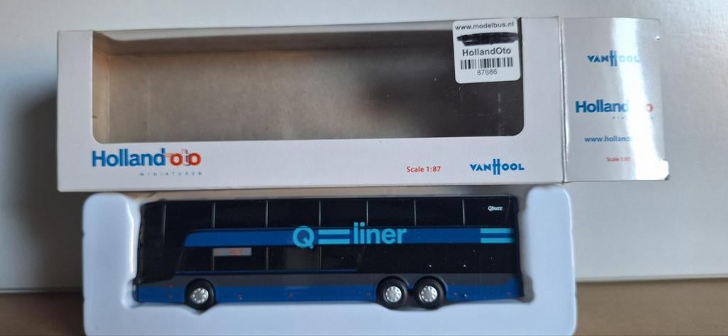 Van Hool TX Astromega Diecast Qbuzz Qliner lijn 312 Stadskan, Hobby en Vrije tijd, Ophalen of Verzenden, Zo goed als nieuw, Overige typen
