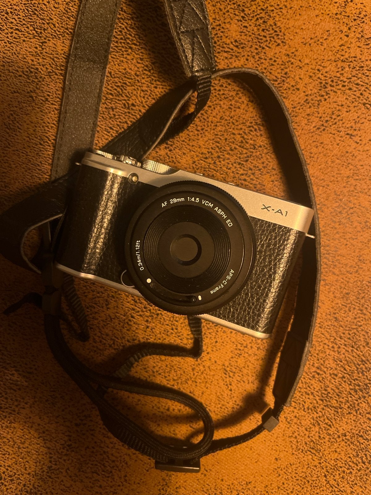 Fujifilm X-A1 Systeemcamera met Viltrox AF 28mm f/4.5 lens, Gebruikt, 16 megapixels, Ophalen of Verzenden, Fujifilm