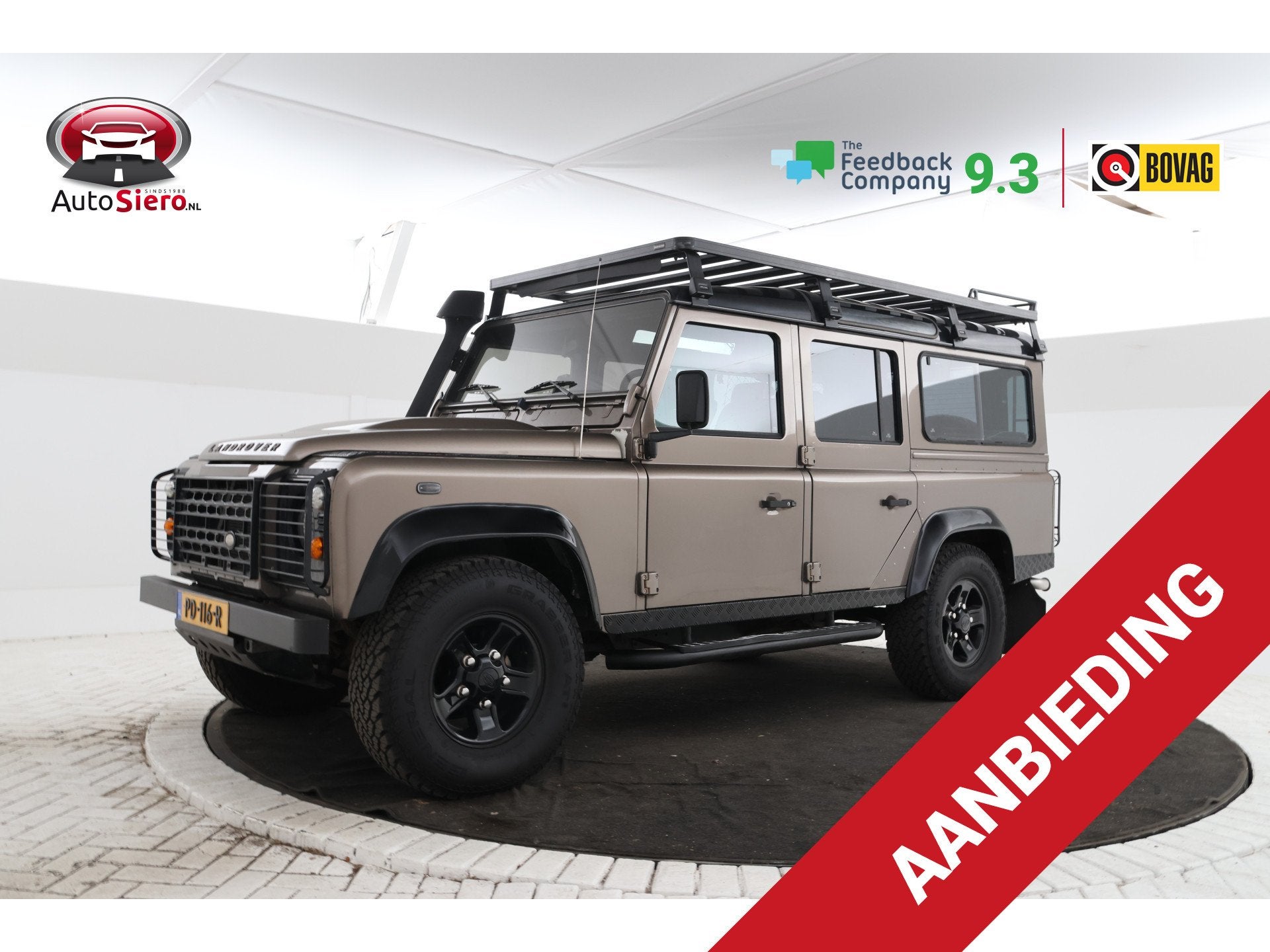 Land Rover Defender 2.5 TD5 110 DC E 9 Persoons! airco leer, 12 maanden, Gebruikt, 122 pk, Defender