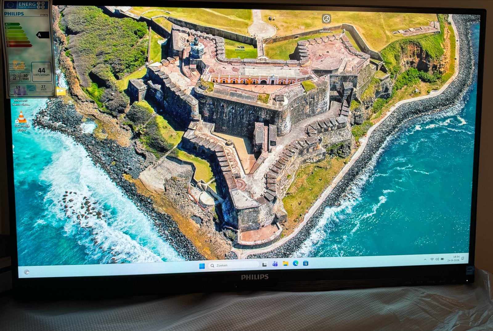 Philips 272B7QPJEB/00 QHD Monitor - met originele verpakking, Computers en Software, Ophalen, Philips, IPS, Zo goed als nieuw