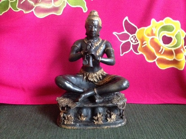 prachtig bronzen beeld van Krishna, Antiek en Kunst, Ophalen of Verzenden