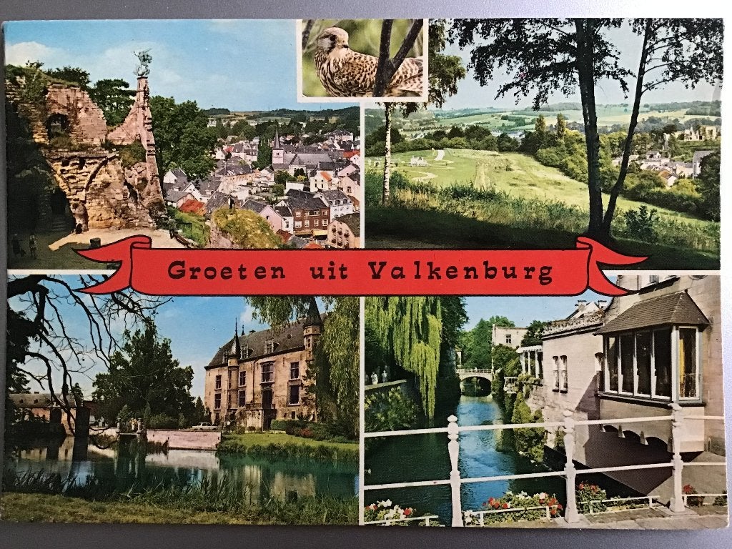 Ansichtkaart Groeten uit Valkenburg - Gelopen 1982-85, Ophalen of Verzenden, 1980 tot heden, Gelopen, Limburg