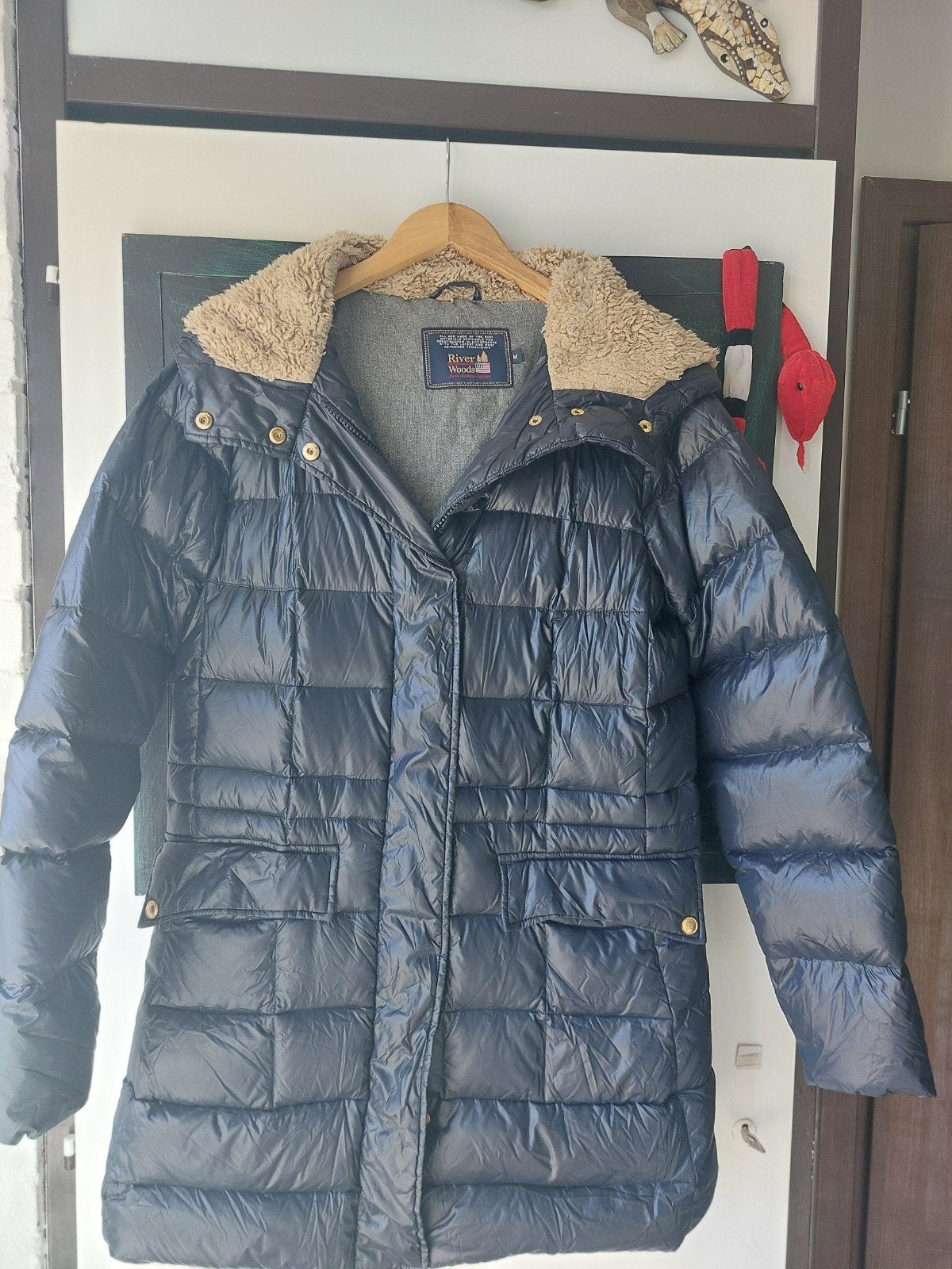 River Woods Dames Winterjas - Maat M, Maat 38/40 (M), Blauw, River Woods, Ophalen of Verzenden