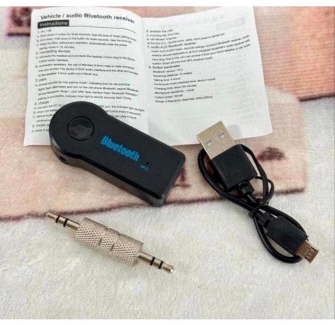 Draadloze Bluetooth Auto Ontvanger Receiver Audio Muziek AUX, L, Nieuw, L, L