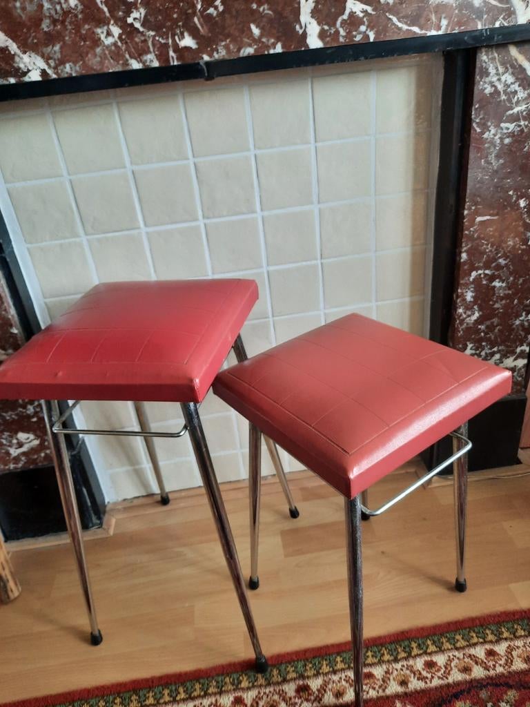 Set van 2 Vintage Brabantia Krukjes - Rood, Ophalen of Verzenden, Gebruikt